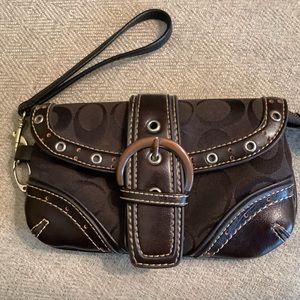 Coach, Wristlet, Brown